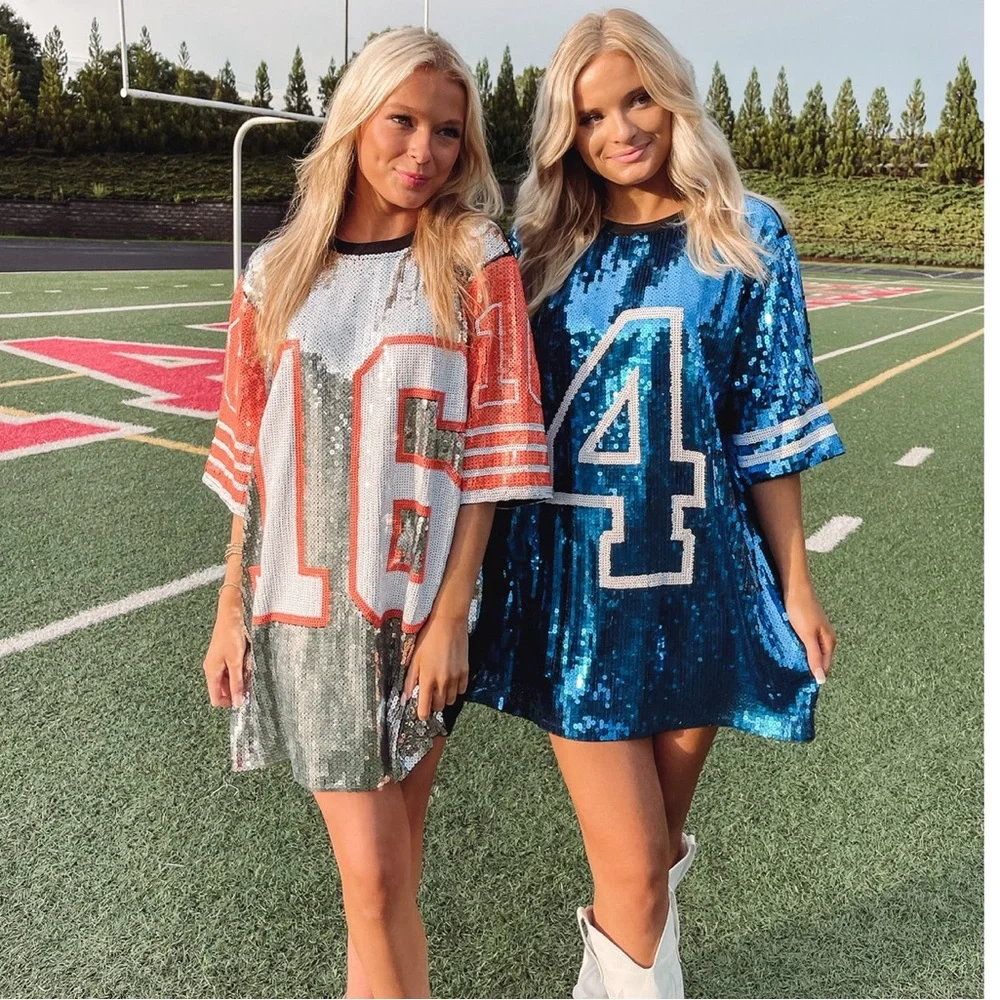 Blue Sequence Jersey, one size fits most. - Picture 2 of 5